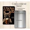 Funny Beer Drinking French Bulldog Metal Tin Sign Vintage Man Cave Garage Decor