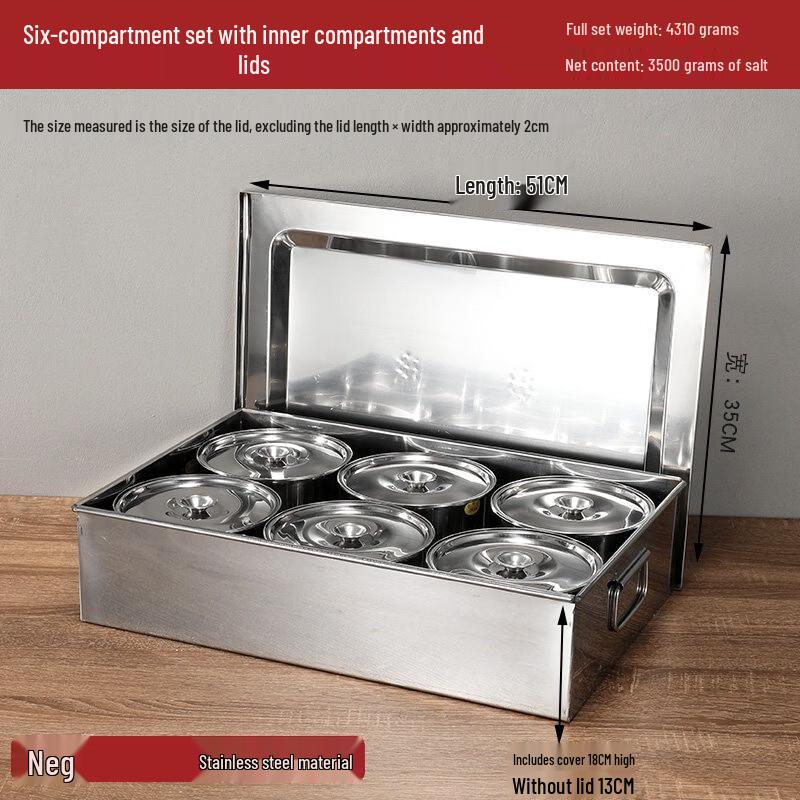 

Stainless Steel Seasoning Dispenser with Lid