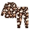 Children's Set - Printed Cartoon Two-Piece Outfit Set For Boys And Girls