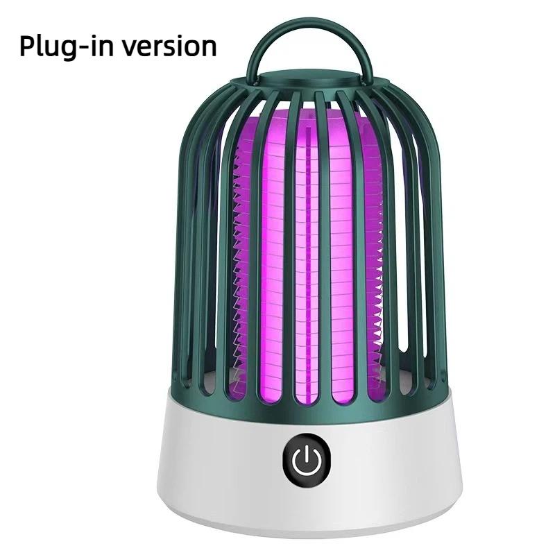 Electric Portable Mosquito Zapper With 360 Degree Uv Attraction Perfect For Home Bedroom Camping Use