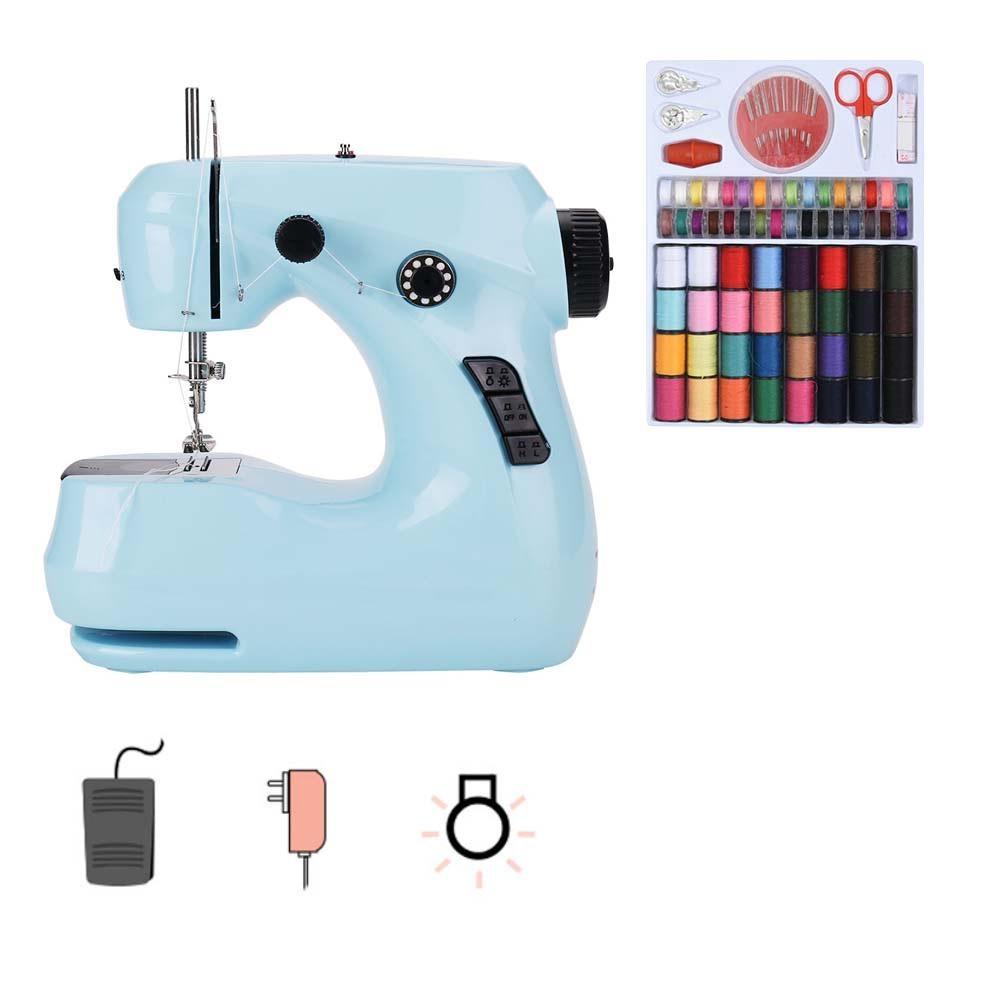 Nähmaschine Haushalt Elektrische Mit Nachtlicht Fuß Pedal DIY Manuelle Patchen Handarbeiten Maschine