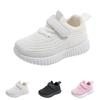 Kids Athletic Shoes Lightweight Breathable Mesh Sneakers with Adjustable Hook and Loop Strap for Toddlers and Young Children