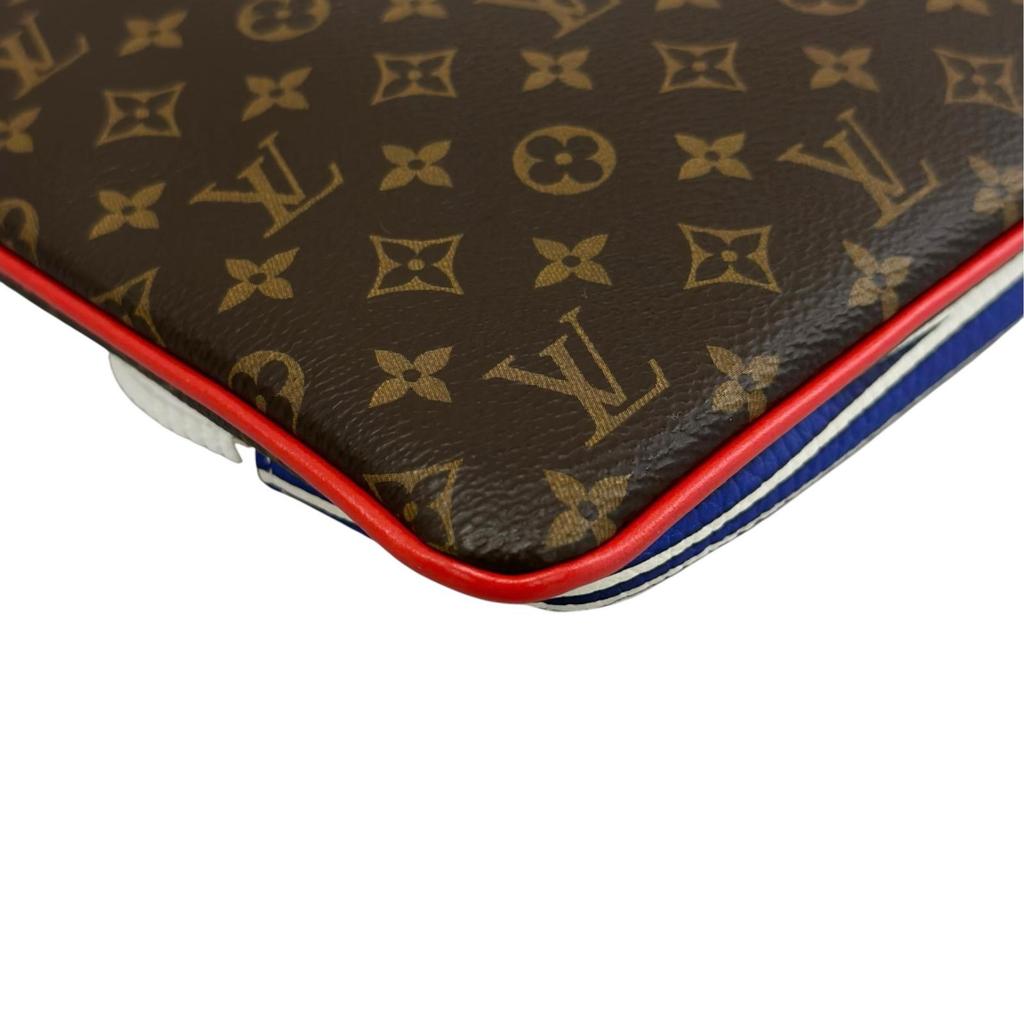 Louis Vuitton Patchwork Monogram M69690 Clutch Bag Brown Mens Used