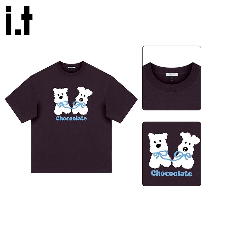:CHOCOOLATEit Unisex Cooling Dog Print T-Shirt S