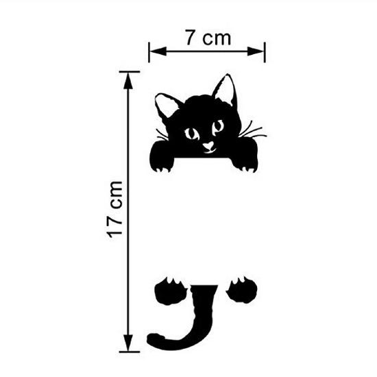 ZY327 Kitten Wall Switch Sticker for Living Room/Bedroom, Removable