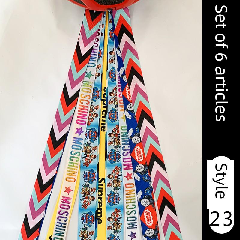 Kids Roller Skating Balance Car Ski Helmet Ribbon Self-Made Kids Balance Bike Stylish Decorative Doll Ribbon Dirty Braid