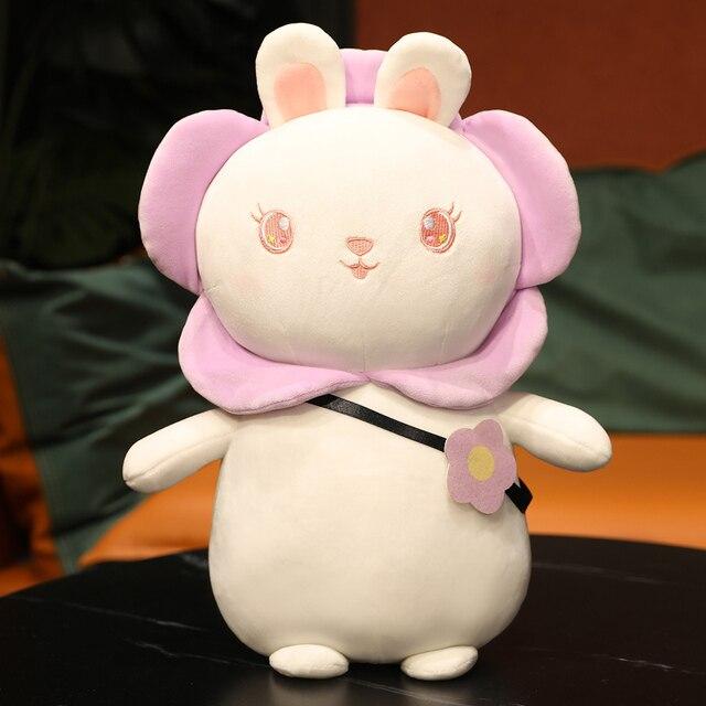 1ks 25/35cm Krásný plyšový slunečnicový králík Hračky Měkký roztomilý králík Polštář Vycpaná zvířátka Panenky Narozeniny Valentýnský dárek pro dívku