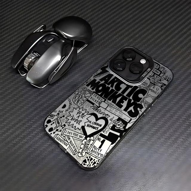 

Чехол для телефона Arctic Monkeys для iPhone 16 15 14 13 12 11 Pro Max X XR XSMAX 8 7 Plus Конфетно-матовая противоударная задняя крышка iPhone 16 Pro. cyber желтый