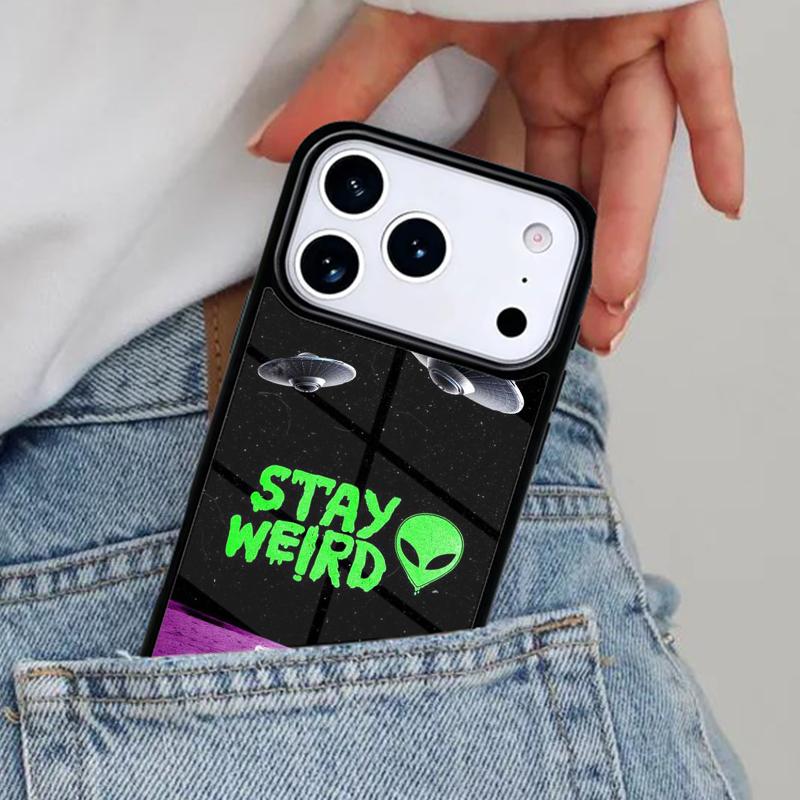 Aesthetics Alien Space Vaporwave Phone Case for iPhone 16e 15 14 13 12 17 Pro Max Plus Air 17pro Cover Coque