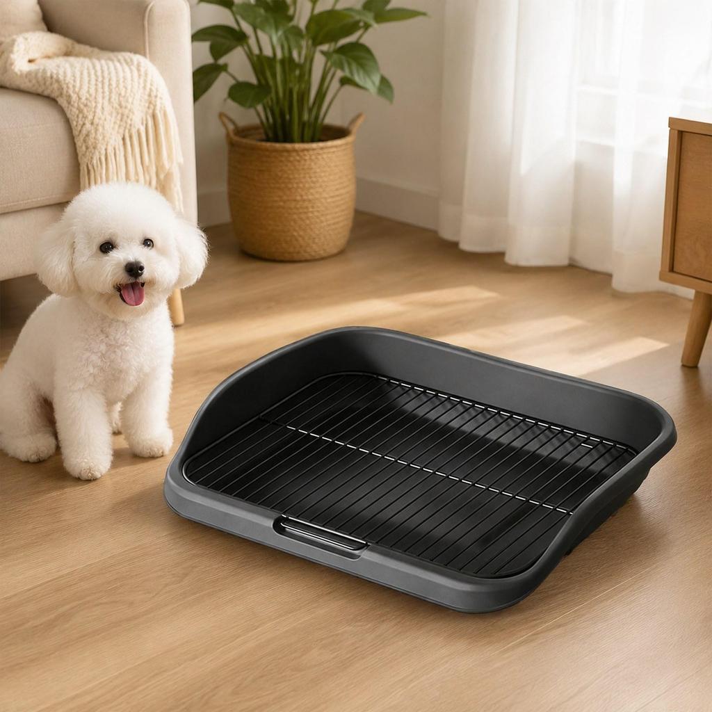 Dog Potty Tray Dog Litter Box Dog Pee Holder, Puppy Training Pad for Home Outdoor