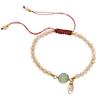 Retro sweet bracelet women's small fresh and versatile fashion temperament pink amethyst hand rope jewelry