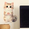 Cat Cartoon Decal Static Cling Wall Fridge Car Sticker Multipurpose Removable DIY Decor