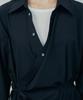 IHR Wrap Shirt Dress / Dark Navy