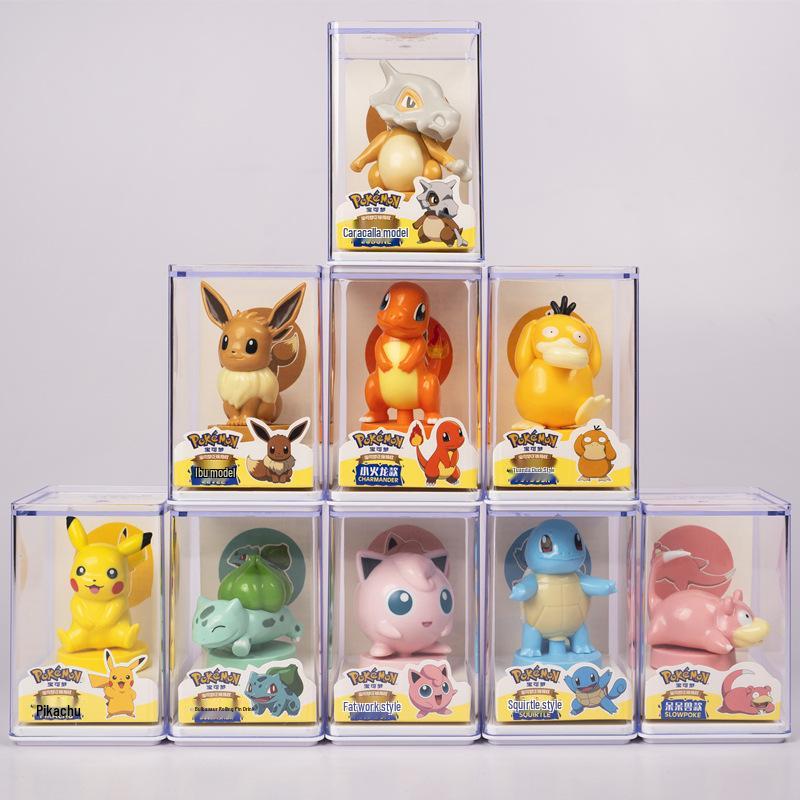 Genuine Pokémon Stamp Figurine Blind Box: Pikachu, Slowpoke, Psyduck Gift