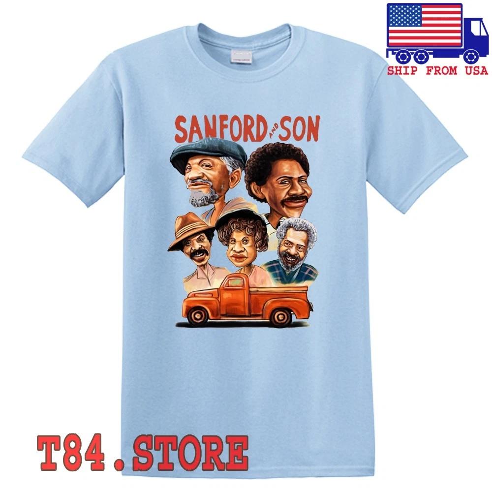 

Sanford and Son Retro TV Show Men s Light Blue Size S to 5XL S