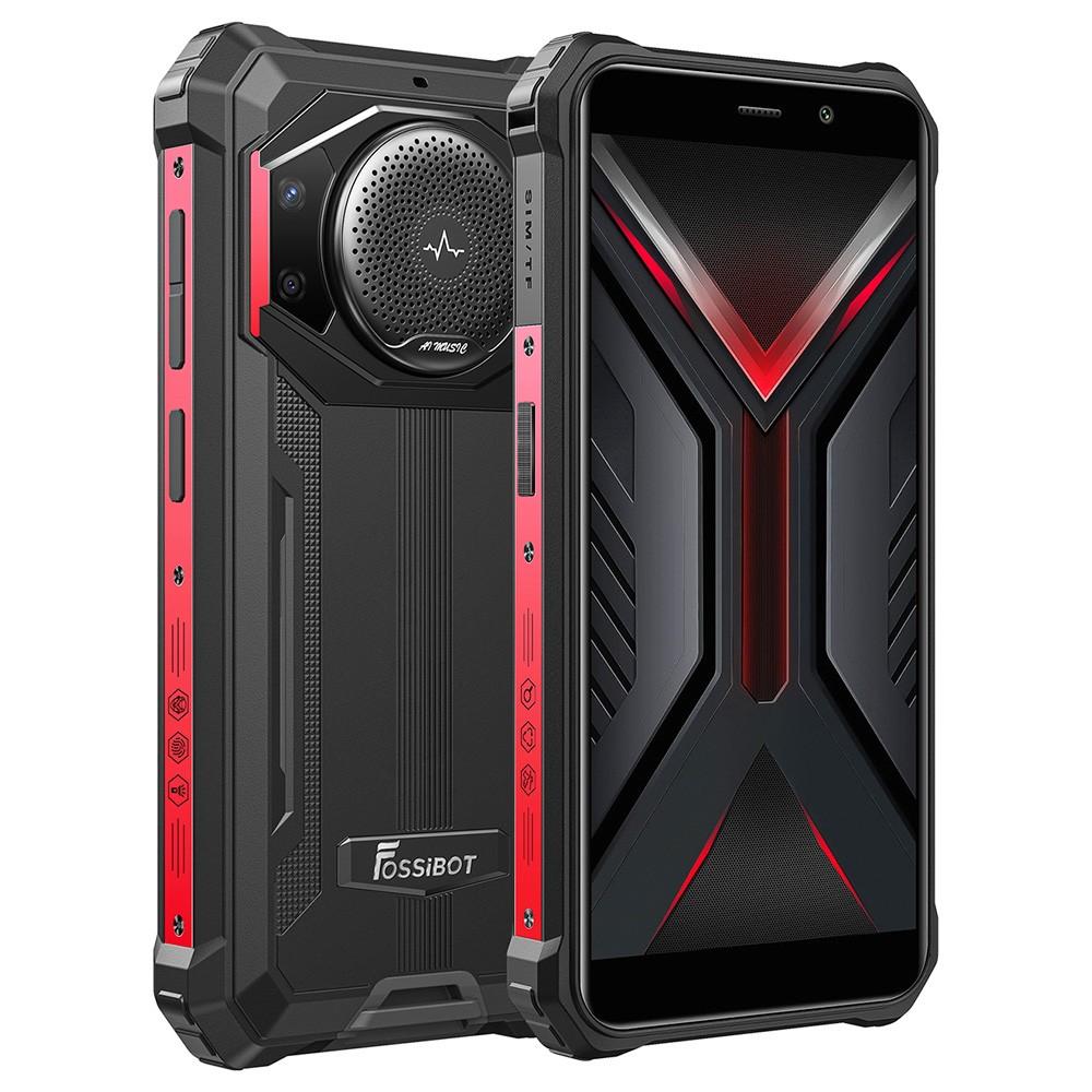 FOSSiBOT F101 Rugged Smartphone, 4GB+64GB, AI Triple Camera, 123dB Speaker, 10600mAh Large Battery, Android 12