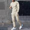 Men's Casual Crew Neck Long Sleeve T-Shirt & Pants Set, Spring 2025