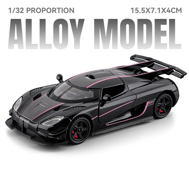 1:32 KNSG ONE 1 ONE-1 Miniature Toys Cars Alloy Diecast Models Pull Back Vehicles High Simulation Miniature Indoor Boutique Gift