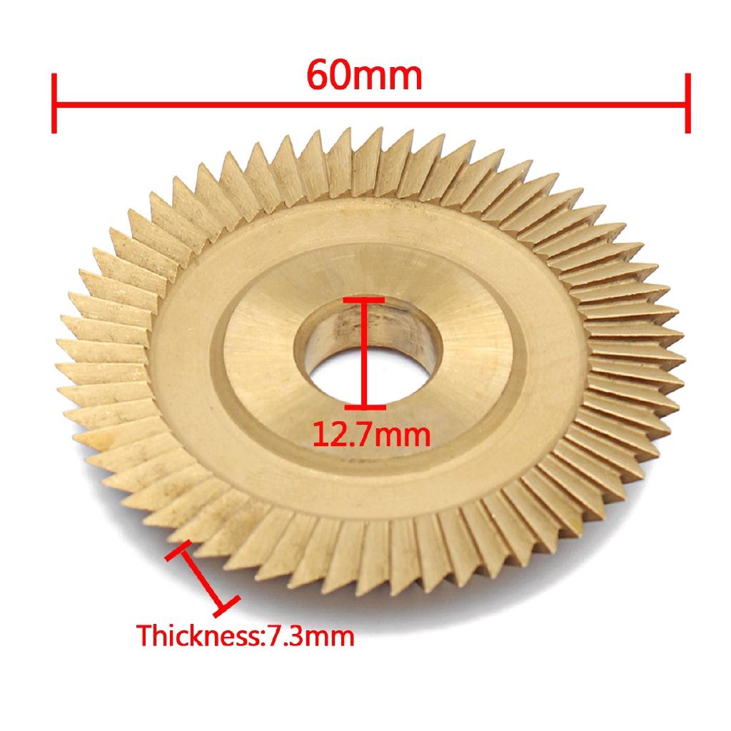 60 x 7.3 x 12.7mm Fréza na klíče Nástroj pro frézování klíčů