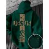 Men Autumn Winter Fleece Hoodie Jesus Cross The Way Truth Life Back Print Hooded Sweatshirt Streetwear Long Sleeve Daily Life