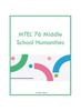 The MTEL 76 Middle School Humanities Book