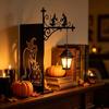Vintage Gothic Metal Reading Lamp LED Night Light Ornament Book Decor Hanging Bookshelf Lamp for Study Home Library