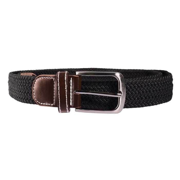 Ceinture unisexe - XL 120 cm - Noir - Polyester - Largeur 3,2 cm