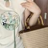 Summer New Niche Crossbody Bag Woven Bag Women's High-Quality Texture Handheld Straw Bucket Bag