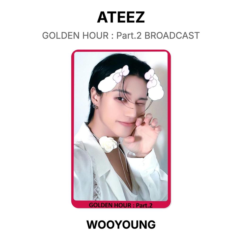 ATEEZ GOLDENE STUNDE : Teil 2 BROADCAST Offizielle Fotokarte