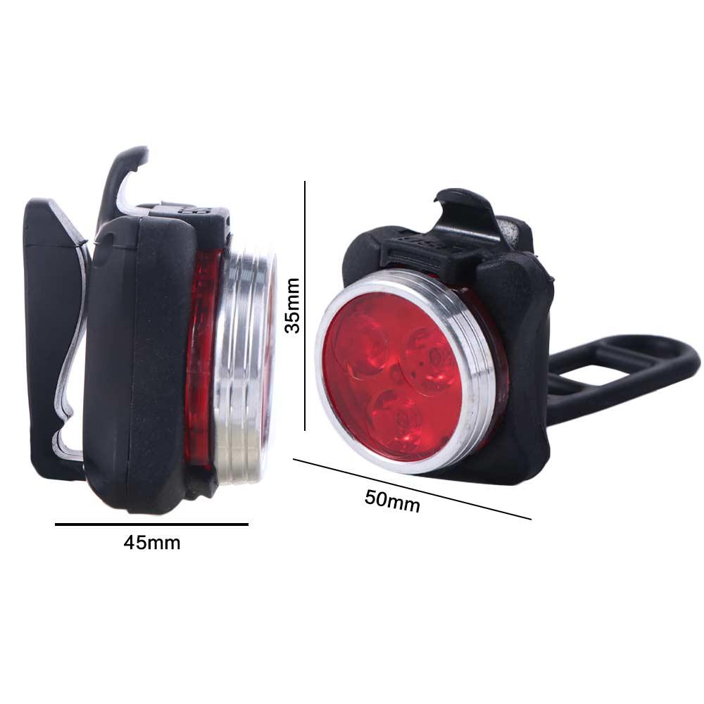 USB Rechargeable Cycling Bike Taillight 4 Light Mode Bicycle Lamp  Riding Equipment