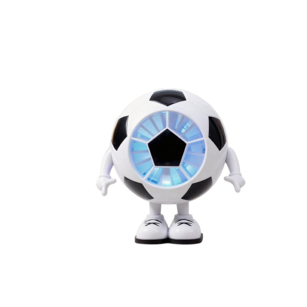 Portable Desktop Fan Adjustable Speed Small Quiet Fan Soccer Ball Shape USB Powered Mini Fan for Home Office Travel Use