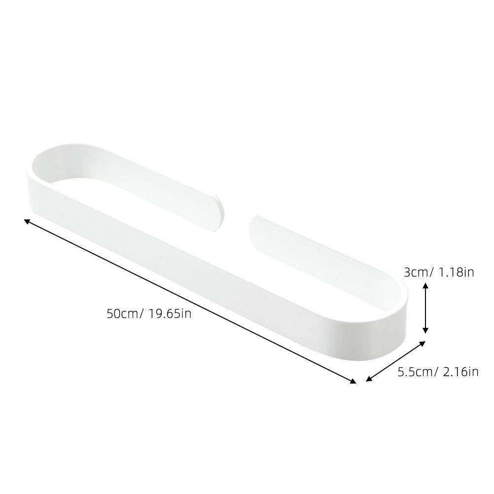 

Aluminium Alloy Towel Holder Tidy Bathroom Essentials Storage Rack Easy to Install No Drilling Required Multifunctional Design білий