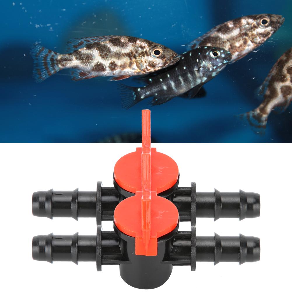 2pcs Fish Tank Water Flowing Regulator Valve Water Flowing Controller Tube Pipe Connector