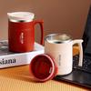 304 Stainless Steel Coffee Cup With Lid For Men And Women'S Office High-Value Tea Cup For Household Drinking Cup