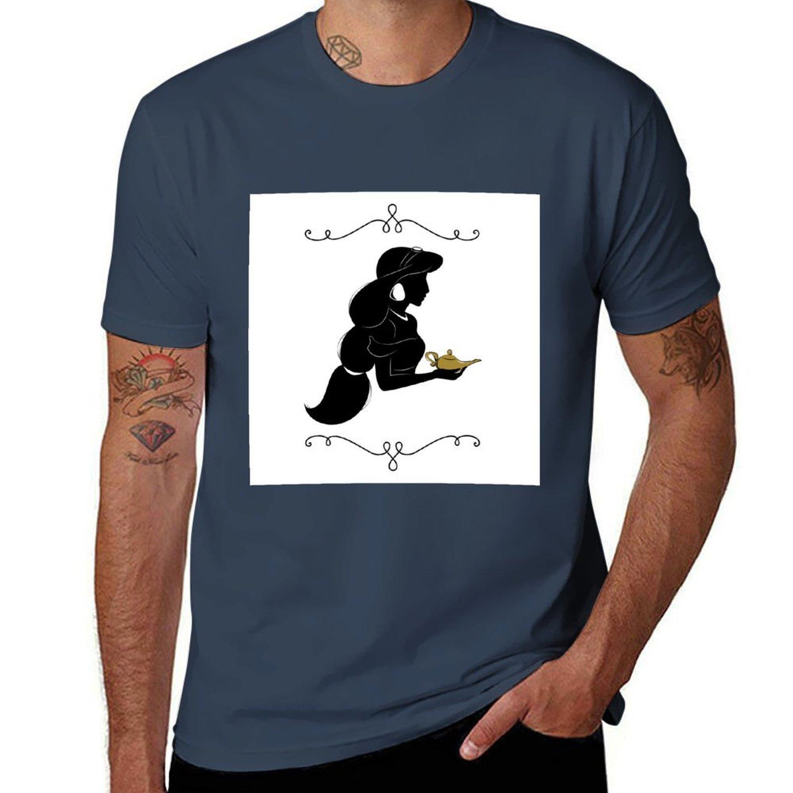 Футболка с волшебной лампой мужская футболка летняя футболка мужская повседневная футболка S