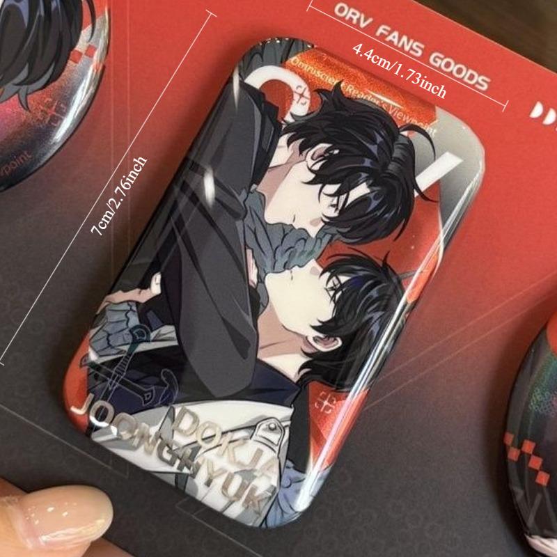 Omniscient Reader's Viewpoint Pins Anime Peripherals Kim Dokja Metal Badge Yoo Joonghyuk Pin Tinplate Itabag Accessory Toys Boys