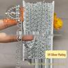 1.2cm White Pearl String with Gold Lace for Ethnic Clothing and DIY Accessories