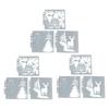 9pcs Christmas Stencils DIY Making Safe Cute Pattern Hollow Template for Scrapbooking Paper Crafts