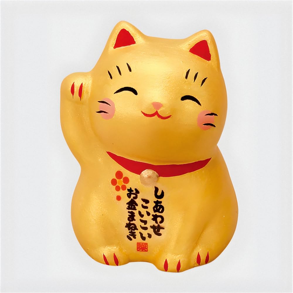 Yakushigama set pieces 12 white and 12 Includes a display set with Maneki-neko (beckoning cat) (24 total) gold. Nishiki-style fortune-telling