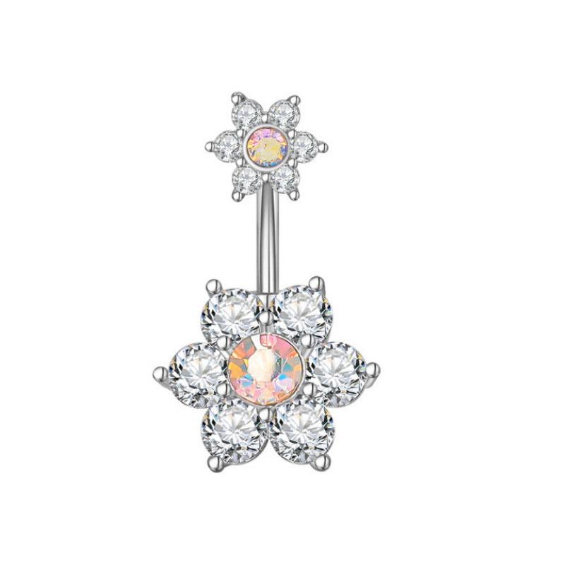 Piercing Jewelry Bright Color Butterfly European And American Personality 316 Umbilical Nail Navel Ring Set 