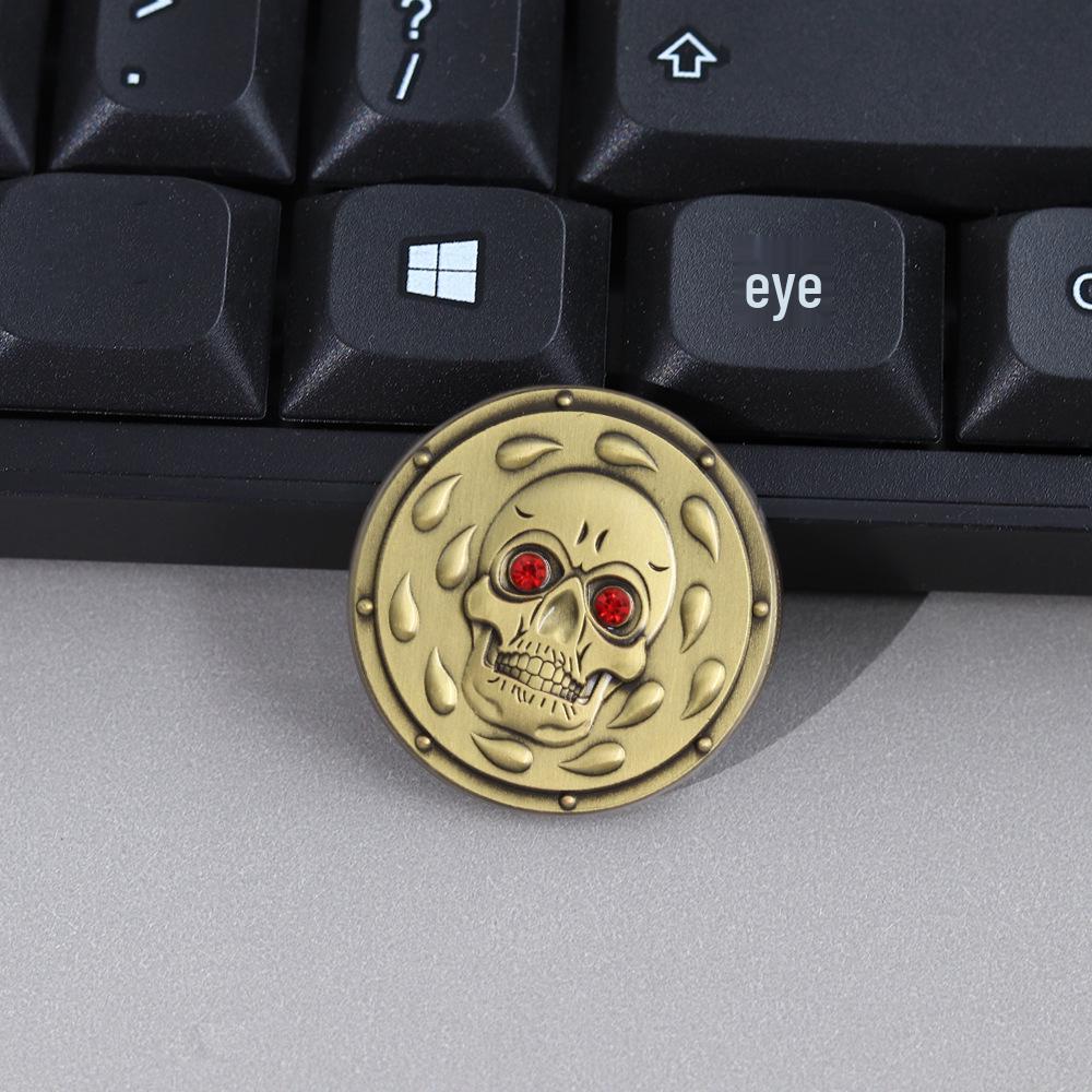 Dungeons & Dragons Baldur's Gate Bhaal Ruby Eye Skull Lapel Pin