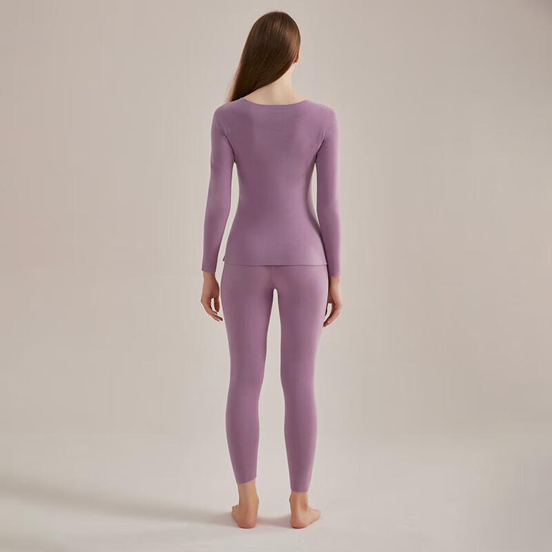 Hengyuanxiang Women's Seamless Antibacterial Thermal Underwear Set