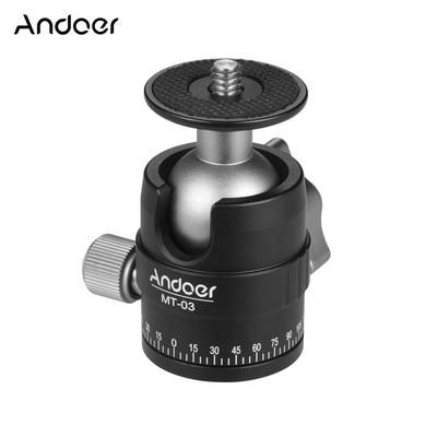 MT-03 Mini rótula de bola DSLR ILDC trípode para cámara Monopd montaje de liberación rápida aleación de aluminio