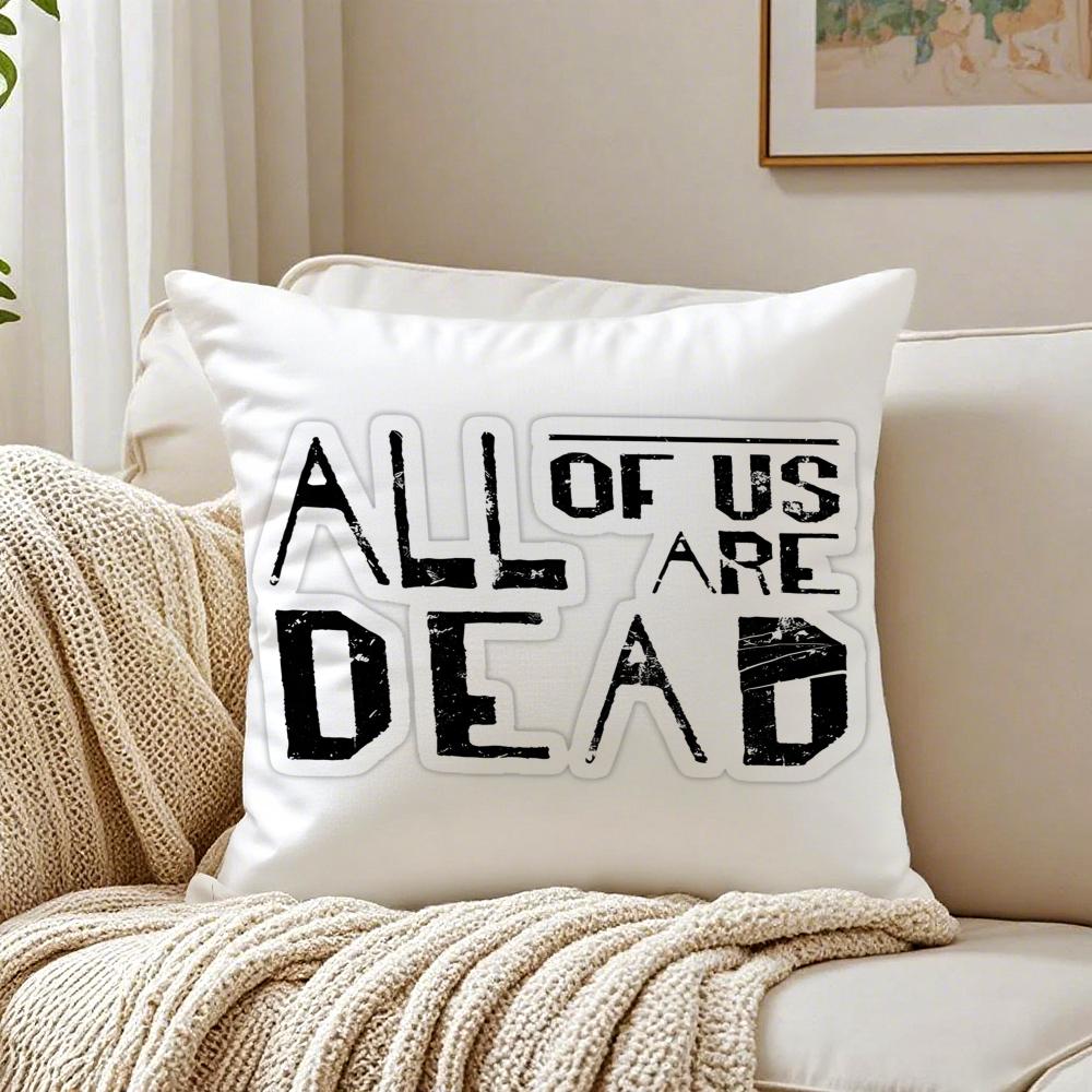 Korean Drama A-All Of Us Are Dead Cushion Cover Linen Pillowcase Soft For Sofa Bed Home Room Decor