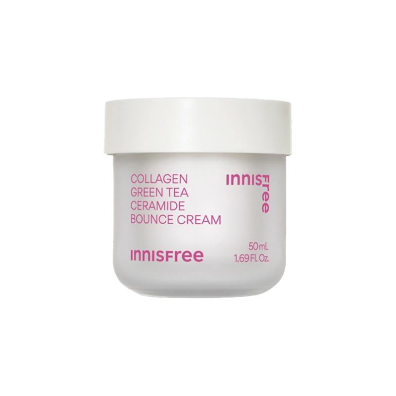 Innisfree Cream Moisturizing Refill Collagen Green Tea Ceramide Elastic Base Cream-50ml