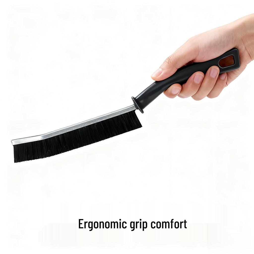 Multi-Functional Crevice Brush for Bathroom and Toilet Corners