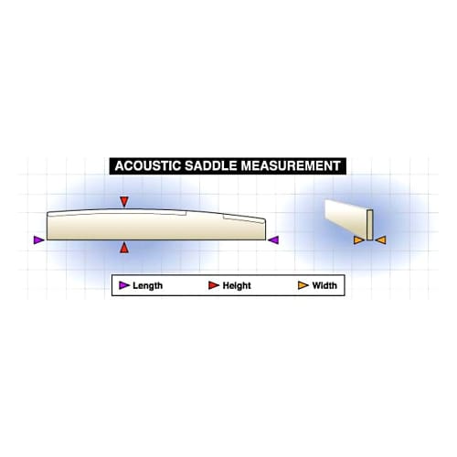 graphtech TUSQ PQ-9200-C0 1/8-inch Taylor Style Compensated Acoustic Saddle for Acoustic Guitar