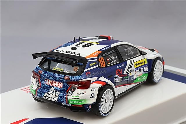 IXO MODELS Scale Skoda Favia RS RALLY II 2024 Balham Rally 2nd Place Wagner Complete Diecast Model Car RAM951 1/43 #10 S.