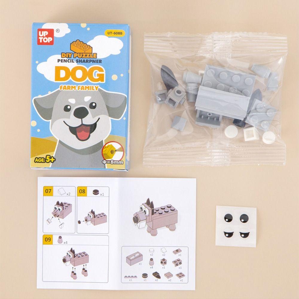Puzzle Toys DIY Assembly Pencil Sharpener Animal Shape Pencil Sharping Tools  School Supplies