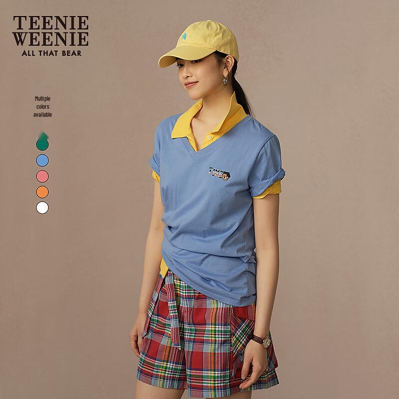 Teenie Weenie Women s V-Neck Bear T-Shirt S